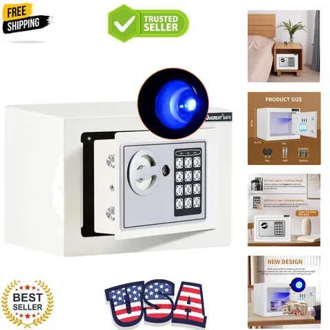 Safe Box with Induction Light,Electronic Digital Security Safe Steel Construc...
