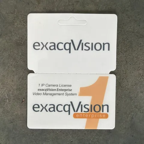 Exacqvision Enterprise License Card