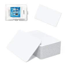 30Pcs RFID Smart Cards, 13.56Mhz ISO14443A Mifare Classic 1K Printable Blank Con