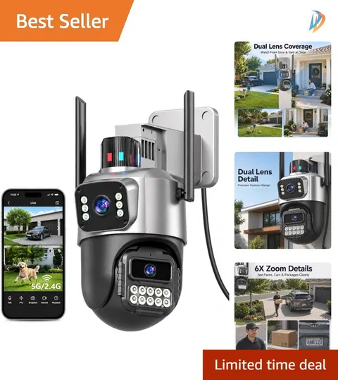 Waterproof Outdoor Camera with 2-Way Audio & Auto Tracking Functionality