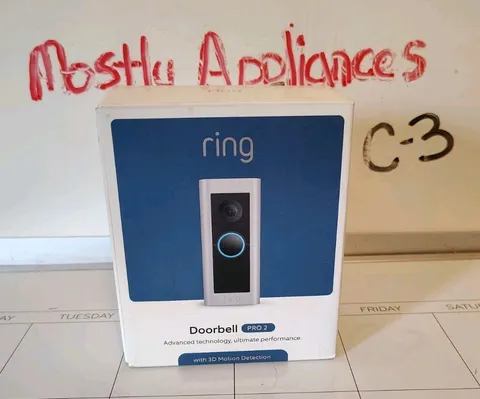 NEW Ring Pro 2 Video Doorbell with 3D Motion - Satin Nickel