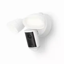 Ring Floodlight Cam Pro Wired 2nd Gen Retinal 4K - White , New + Sealed