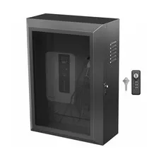 Wall-Mounted EV Charger Box - w/ Safety Padlock, Tempered Glass, Outdoor