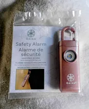 GAIAM Safety Alarm 120 dB Panic Personal Alarm w/ Flashlight Keyring Pink