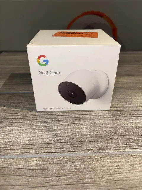 Google Nest Cam Outdoor Wireless 1080p Night Vision Security Camera White