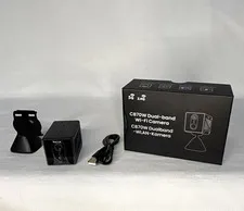 cb CB70W Indoor IP Surveillance Camera 1080p Dual-Band Wi-Fi Alexa Black