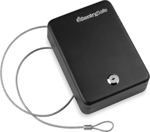 Sentrysafe Mini Safe Is a Lock Box with Key Lock for Office or Dorm That Secures