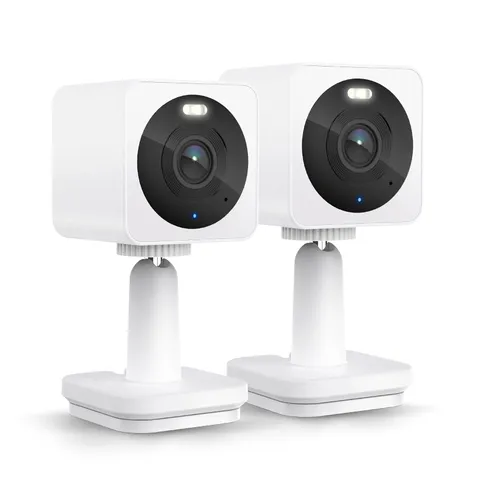 WYZE Cam OG 2-Pack Indoor Outdoor Security Cameras 1080p Color Night Vision