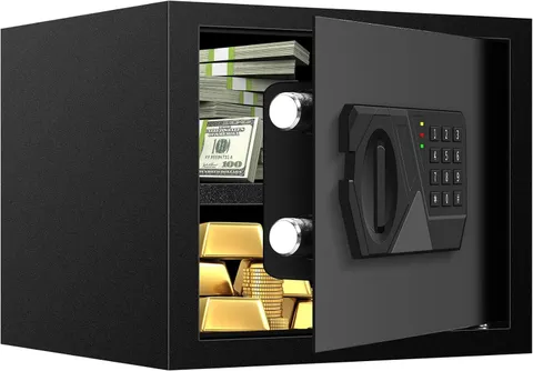 1.2 Cub Small Fireproof Safes for Home Use,Digital Home Safe Fireproof