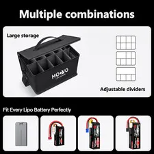 LiPo Battery Bag Fireproof Explosionproof Large Capacity LiPo Guard Safe Pouch