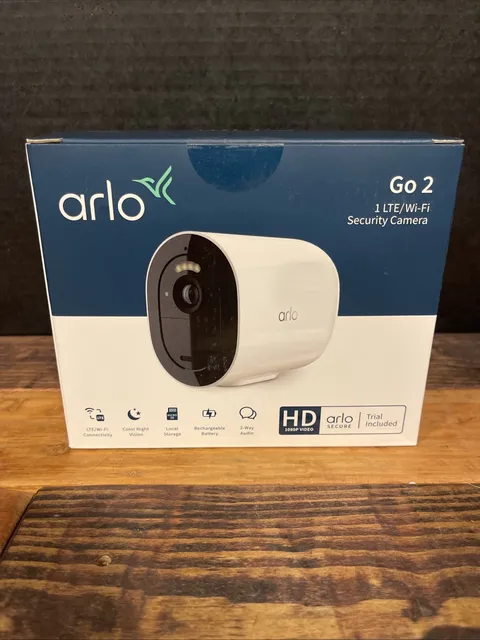ARLO VML2030 Go 2 LTE Wi-Fi Security Camera- New In Box