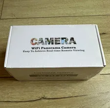 WiFi Panorama 3MP IP/Network Panoramic Security Camera White