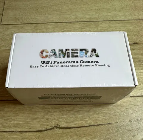 WiFi Panorama 3MP IP/Network Panoramic Security Camera White