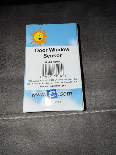 X10 Door Window Sensor White Model DS10A  Powerhouse X-10 security