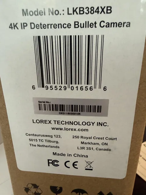 Lorex LKB384XB 4K IP Deterence Bullet camera HD