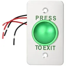 Push to Exit Button，IP68 Waterproof 304 Stainless Steel Panel Round Request t...