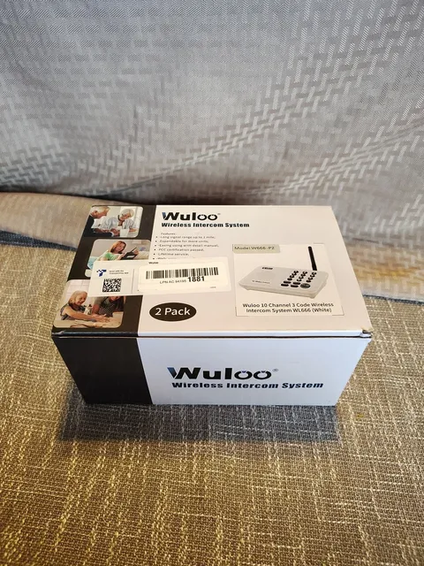 Wuloo Wireless Intercom System, 10 Channel, 3 Code, 2 Pack