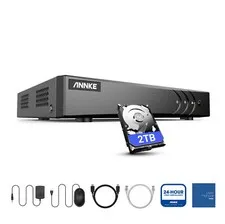ANNKE 5MP Lite 8CH H.265+ DVR Digital Video Recorder Remote 2TB For Security Kit