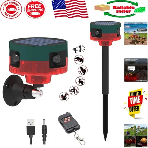 130db Solar Motion Sensor Alarm - 360° Detection with Custom Sound Recording