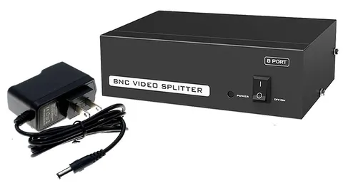 1 In 8 Out BNC Video Splitter For 1080p 2K 4K HD Camera Analog Video Inputs