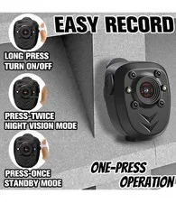 Mini Body Camera Video Recorder Built-in 64GB