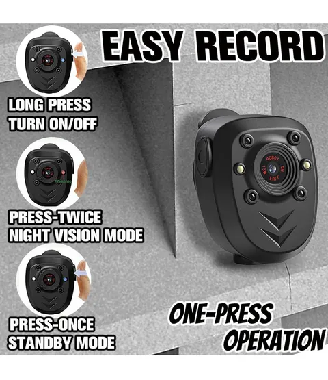 Mini Body Camera Video Recorder Built-in 64GB