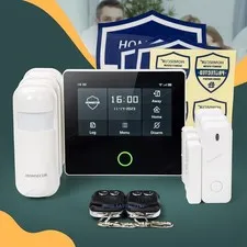 HOMSECUR Wireless WIFI 4G 2G LCD Burglar 4.3" Alarm System Touch Screen