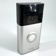 Ring 2nd Gen 5UM5E5 Silver & Black Night Vision 2-Way Talk 1080p Video Door Bell