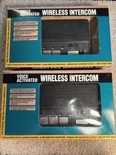 Vintage Lot Of 2 Wireless Intercom System GEE-825 FM Plug N Talk 2 Stations