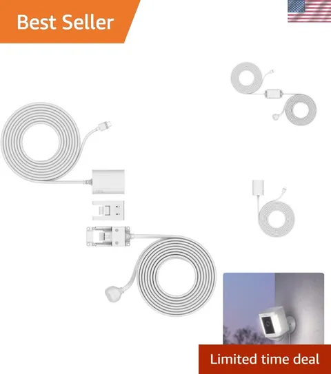 Indoor/Outdoor Power Adapter USB-C for Outdoor Cam Plus, Stick Up Cam Pro, Sp...