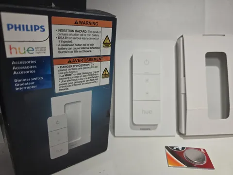Philips Hue Smart Dimmer Switch with Remote/wall Mount Works with Amazon Alexa