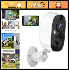 2K UHD Wireless Security Camera - Indoor/Outdoor, Battery Powered, Color Night V