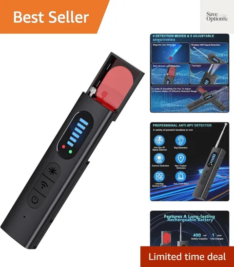 Hidden Camera Detectors,Spy Camera Finder,Portable Hidden Bug and Camera Dete...