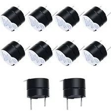 10pcs DC5V Black Mini Active Piezo Buzzers Electronic Buzzer Alarm Sounder Sp...