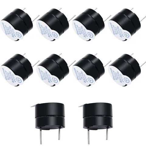 10pcs DC5V Black Mini Active Piezo Buzzers Electronic Buzzer Alarm Sounder Sp...