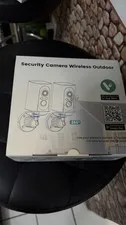 Wireless Outdoor IP Security Cameras 2-Pack 1080p 360° Rotating Wi-Fi White