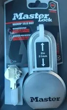 Master Lock M930XKADLH Tough-Cut Padlock 2in Steel Silver Weather Resistant