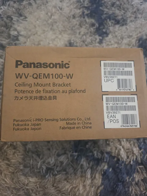 PANASONIC WV-QEM100-W Ceiling Mount Bracket