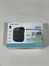 NIB Vision Well Smart Battery Camera CG6S-Black 2 Way Audio