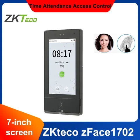 ZKTecon zFace1702 Time Fingerprint Facial Recognition Access Control Terminal
