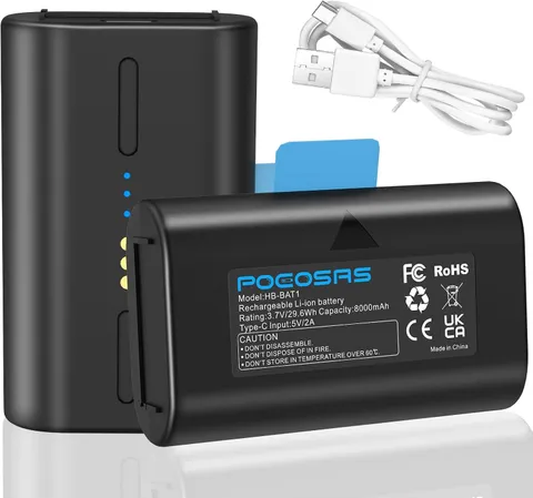 2 Pack Rechargeable Lithium Batteries for Simplisafe Outdoor Camera | 8000Mah Ca
