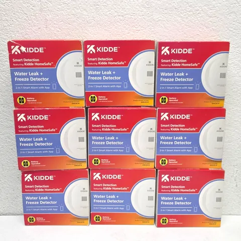 9 PACK - Kidde Smart Water Leak and Freeze Detector WiFi Alexa Google 60WLDR-W