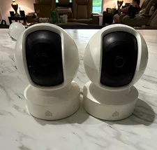 2-Pack Indoor Wireless Wi-Fi IP/Network Pan/Tilt Security Cameras, White Color