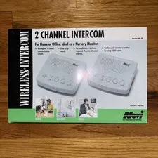Pair Of Novi Command Wireless FM 2 Channel A/B Intercom Model WI-2C NEW in BOX!