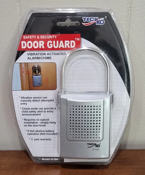 Security Door Alarm Battery Powered Serves Vibration Safety Guard New In Package