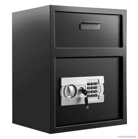 Security Safe 1.7 Cubic Foot Digital Drop Safe Carbon Steel Cash Depository