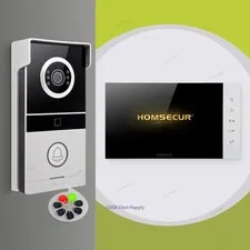 HOMSECUR Video Door Phone Intercom Doorbell Card Access Night Vision Door Unlock