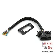 OBD2 J1962 Female to Open Pigtail Cable Bracket 16PIN OBDII Port 1 PC