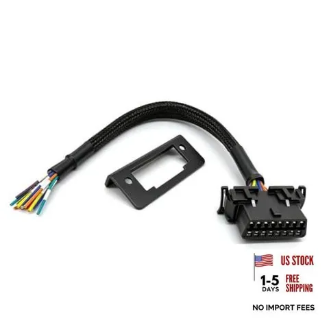 OBD2 J1962 Female to Open Pigtail Cable Bracket 16PIN OBDII Port 1 PC