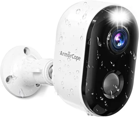 2K Wireless Outdoor Security Camera with AI Motion Detection and Night Vision